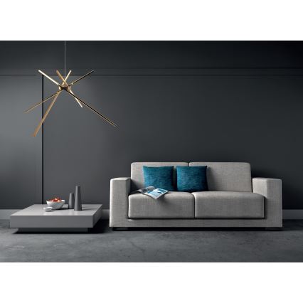 MAXLIGHT P0457 - Lampadario LED a sospensione con filo RAGNO LED/33W/230V oro
