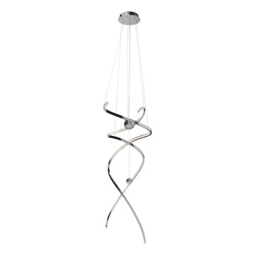 MAXLIGHT P0482D - Lampadario a sospensione con filo LED dimmerabile RITZ LED/100W/230V diametro 60 cm CRI 90 cromo lucido