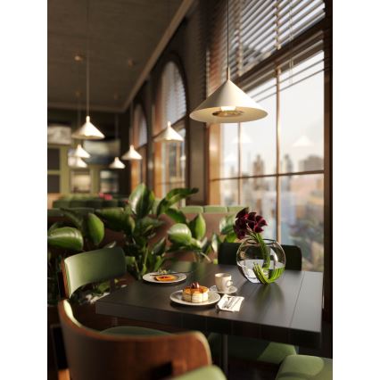 MAXLIGHT P0505 - Lampadario LED a sospensione con filo VULCANO LED/5W/230V diametro 30,5 cm bianco