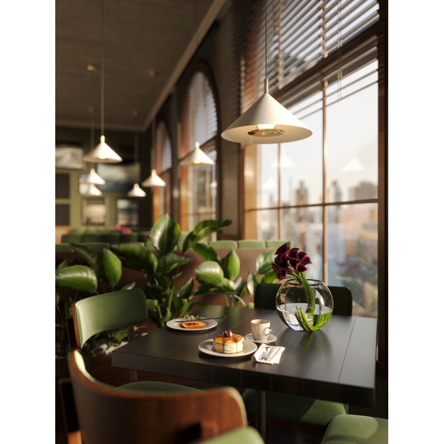 MAXLIGHT P0505 - Lampadario LED a sospensione con filo VULCANO LED/5W/230V diametro 30,5 cm bianco
