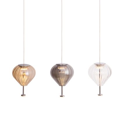 MAXLIGHT P0526D - Dimmbare LED-Hängeleuchte PALLONCINI 11xLED/6W/230V d 45 cm klar/beige/rauchig