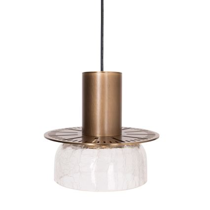 MAXLIGHT P0530 - LED-Hängeleuchte SIGNATURE LED/8W/230V d 15 cm Messing/klar