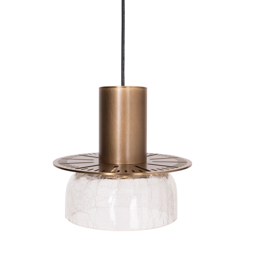 MAXLIGHT P0530 - LED-Hängeleuchte SIGNATURE LED/8W/230V d 15 cm Messing/klar