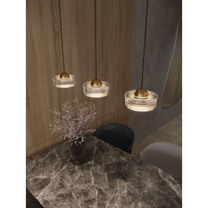 MAXLIGHT P0542 - LED-Hängeleuchte LIPARI LED/6W/230V d 16 cm klar