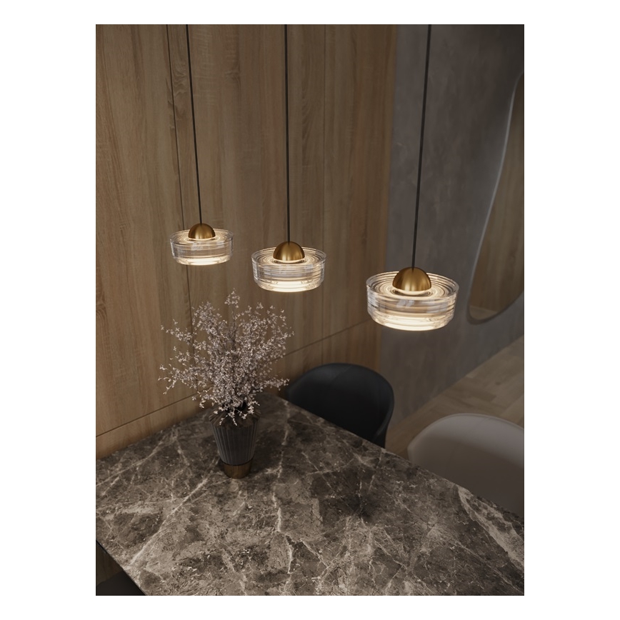 MAXLIGHT P0542 - LED-Hängeleuchte LIPARI LED/6W/230V d 16 cm klar