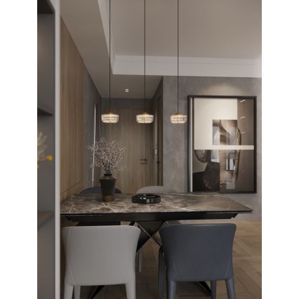 MAXLIGHT P0542 - LED-Hängeleuchte LIPARI LED/6W/230V d 16 cm klar