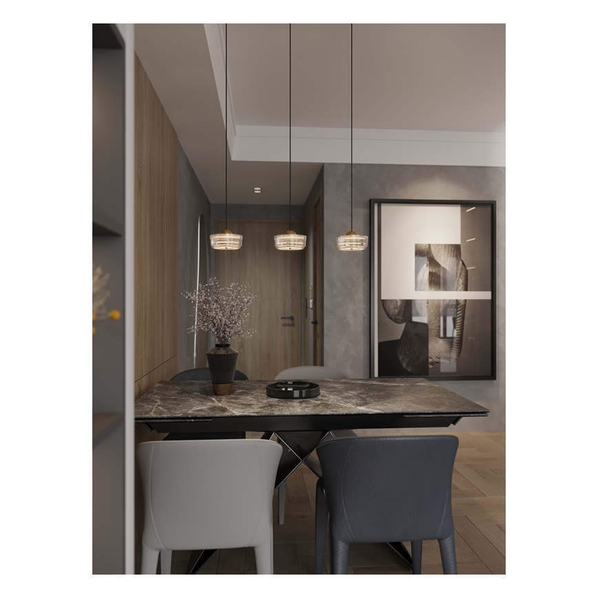 MAXLIGHT P0542 - LED-Hängeleuchte LIPARI LED/6W/230V d 16 cm klar