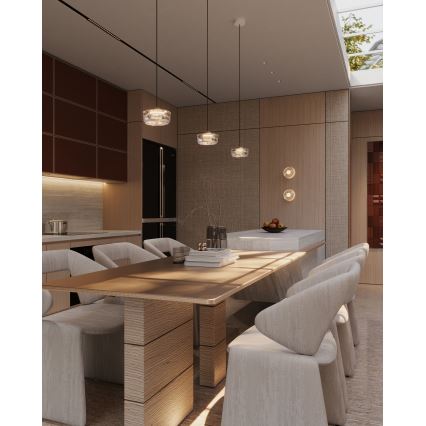 MAXLIGHT P0542 - LED-Hängeleuchte LIPARI LED/6W/230V d 16 cm klar