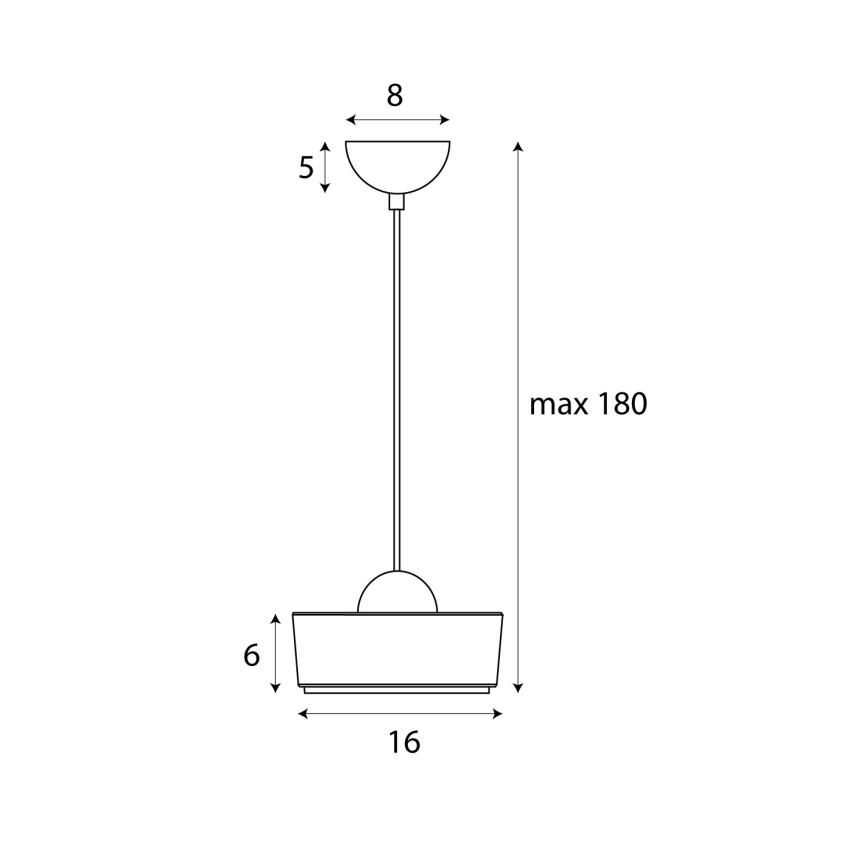 MAXLIGHT P0542 - LED-Hängeleuchte LIPARI LED/6W/230V d 16 cm klar