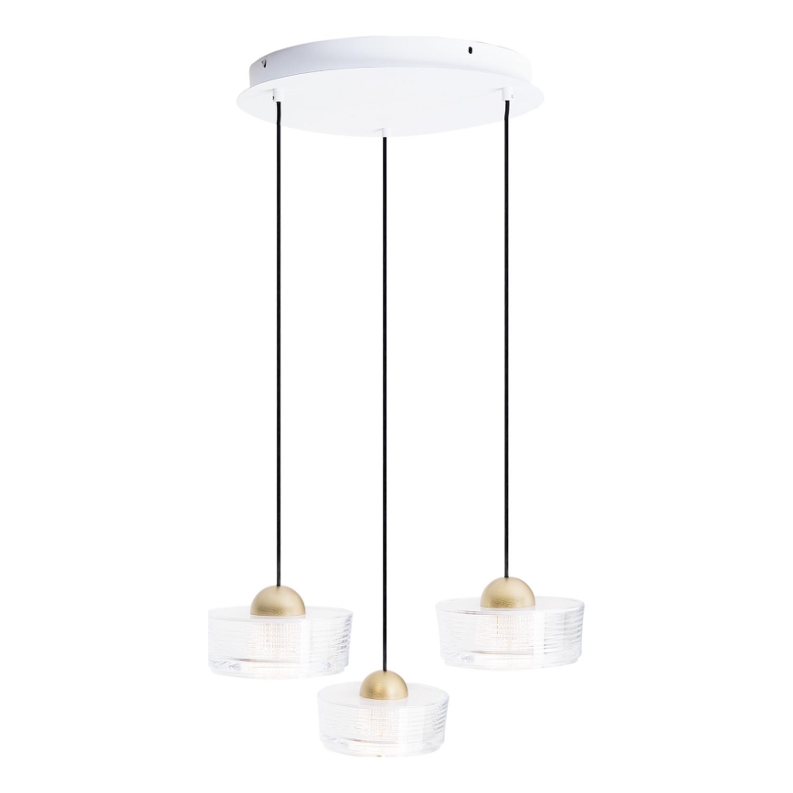 MAXLIGHT P0543 - Lampadario LED a sospensione con filo LIPARI LED/22W/230V diametro 35 cm limpido