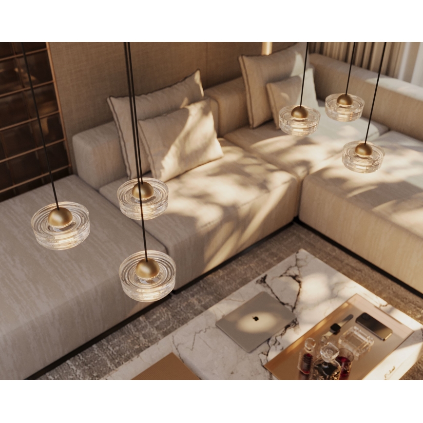 MAXLIGHT P0543 - LED-Hängeleuchte LIPARI LED/22W/230V d 35 cm klar