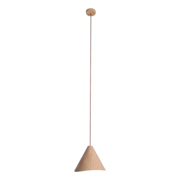 MAXLIGHT P0547 - Hängeleuchte SAKURA 1xE27/60W/230V d 33,5 cm Eiche