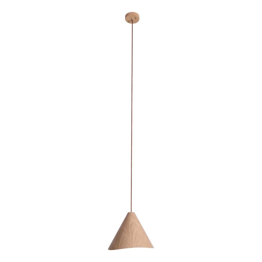 MAXLIGHT P0547 - Lampadario a sospensione con filo SAKURA 1xE27/60W/230V diametro 33,5 cm quercia