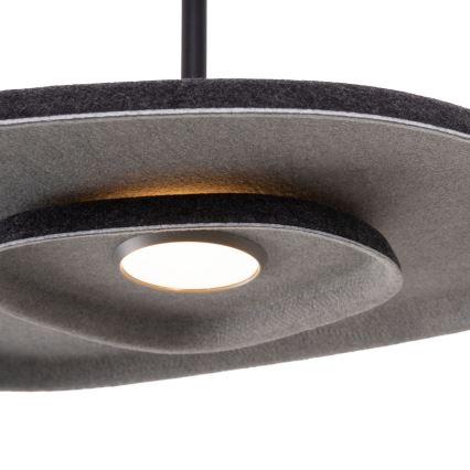 MAXLIGHT P0560 - Lampadario LED a sospensione con filo DEUX LED/5W/230V nero