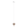 MAXLIGHT P0576 - Suspension filaire PALLONCINI 2xLED/3W/230V d. 12 cm fumé