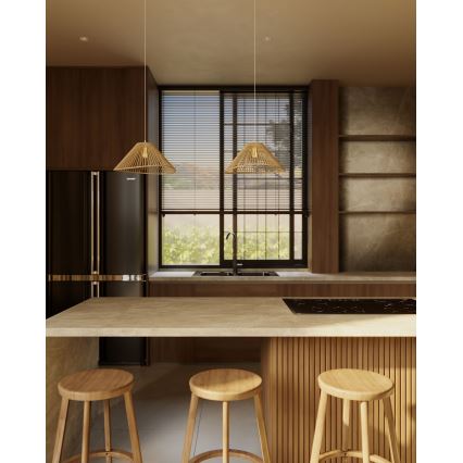 MAXLIGHT P0577 - Hängeleuchte AMALFI 1xE27/15W/230V d 45 cm beige
