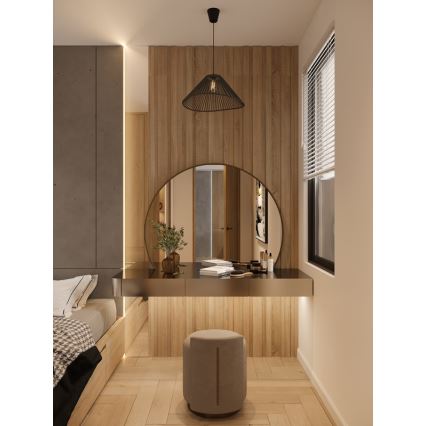 MAXLIGHT P0579 - Hängeleuchte AMALFI 1xE27/15W/230V d 45 cm schwarz