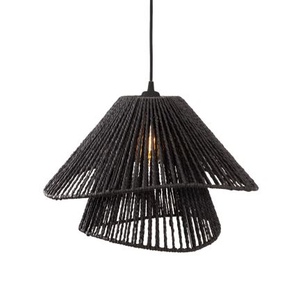 MAXLIGHT P0580 - Hängeleuchte AMALFI 1xE27/15W/230V d 45 cm schwarz