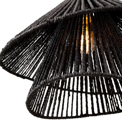MAXLIGHT P0580 - Hängeleuchte AMALFI 1xE27/15W/230V d 45 cm schwarz