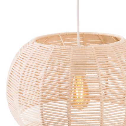 MAXLIGHT P0583 - Hängeleuchte PRASLIN 1xE27/15W/230V d 39 cm beige