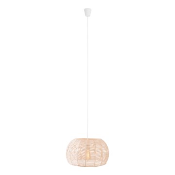 MAXLIGHT P0583 - Lampadario a sospensione con filo PRASLIN 1xE27/15W/230V diametro 39 cm beige