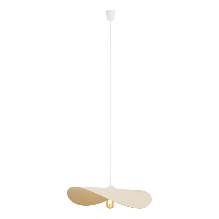 MAXLIGHT P0585 - Lampadario a sospensione con filo PAN 1xE27/15W/230V diametro 60 cm color crema