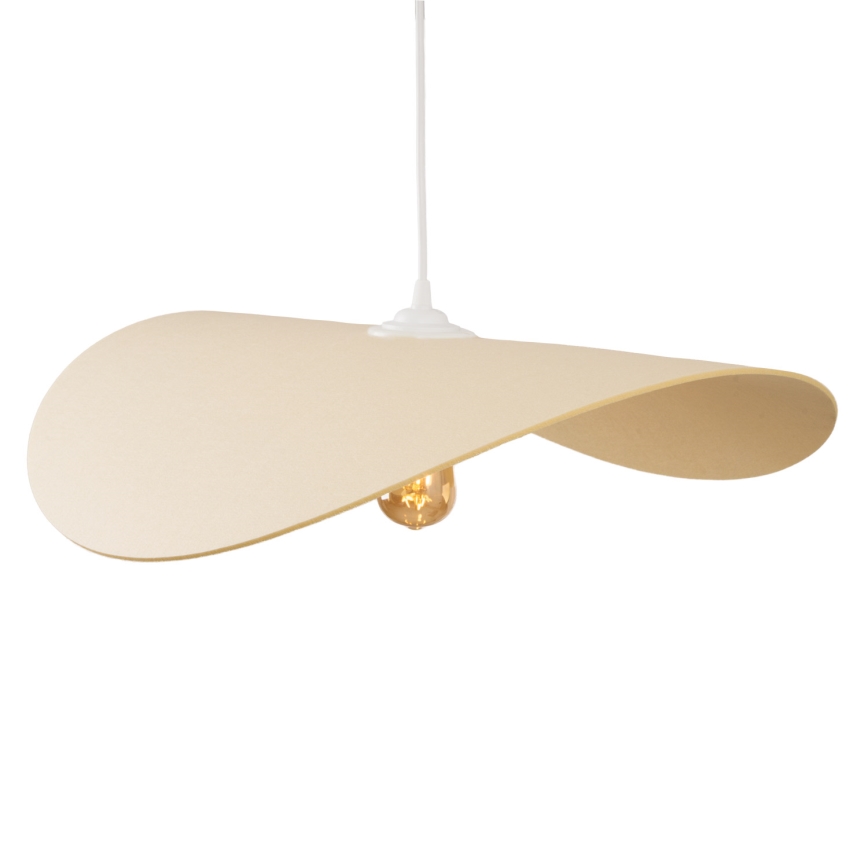 MAXLIGHT P0585 - Lampadario a sospensione con filo PAN 1xE27/15W/230V diametro 60 cm color crema