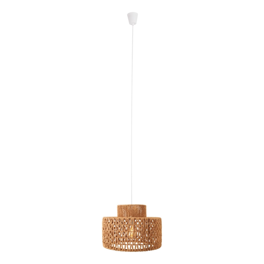MAXLIGHT P0587 - Hängeleuchte RAFFLE 1xE27/15W/230V d 40 cm braun