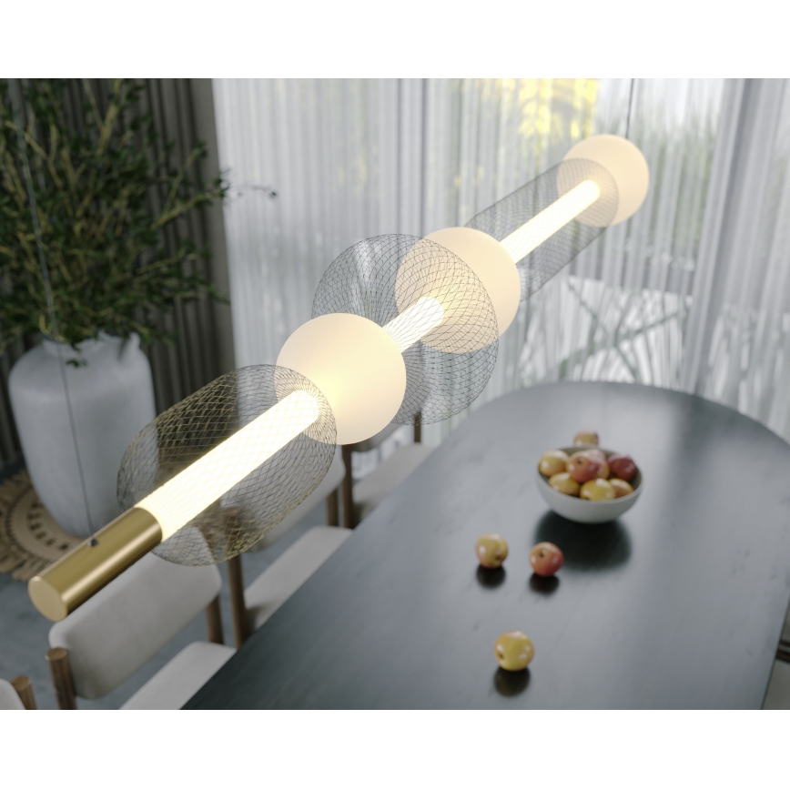 MAXLIGHT P0593 - LED-Hängeleuchte BORA LED/29W/230V weiß/schwarz