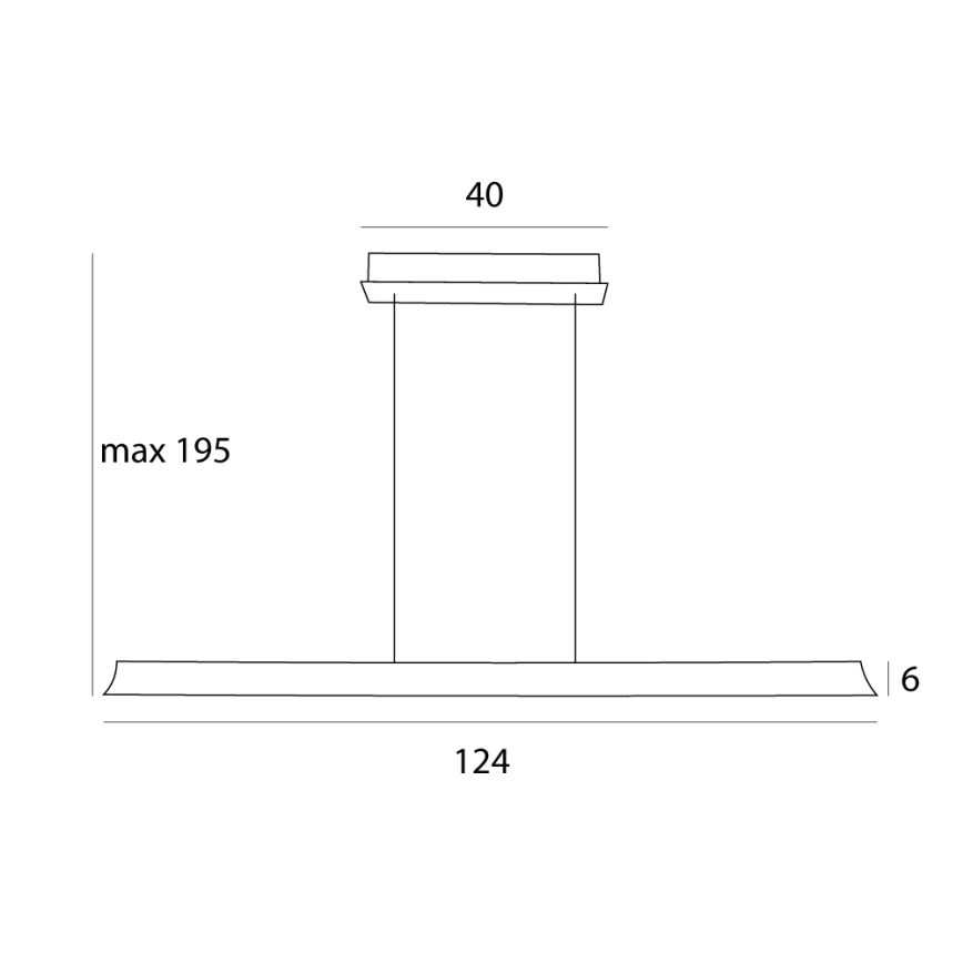 MAXLIGHT P0594 - Lampadario a sospensione con filo LED dimmerabile JO-JO LED/38W/230V 2700/4500/5500K ottone