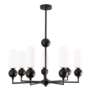 MAXLIGHT P0632 - Suspension sur tige NOVA 7xG9/7W/230V Ø 70 cm noire