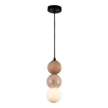 MAXLIGHT P0664 - Suspension sur câble ALICE 1xG9/7W/230V Ø 10 cm noire/beige