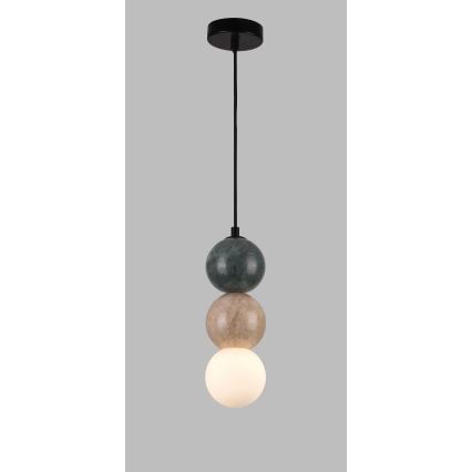 MAXLIGHT P0665 - Lampada a sospensione con cavo ALICE 1xG9/7W/230V Ø 10 cm nero