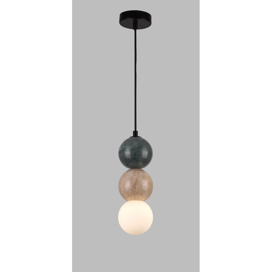 MAXLIGHT P0665 - Lampada a sospensione con cavo ALICE 1xG9/7W/230V Ø 10 cm nero