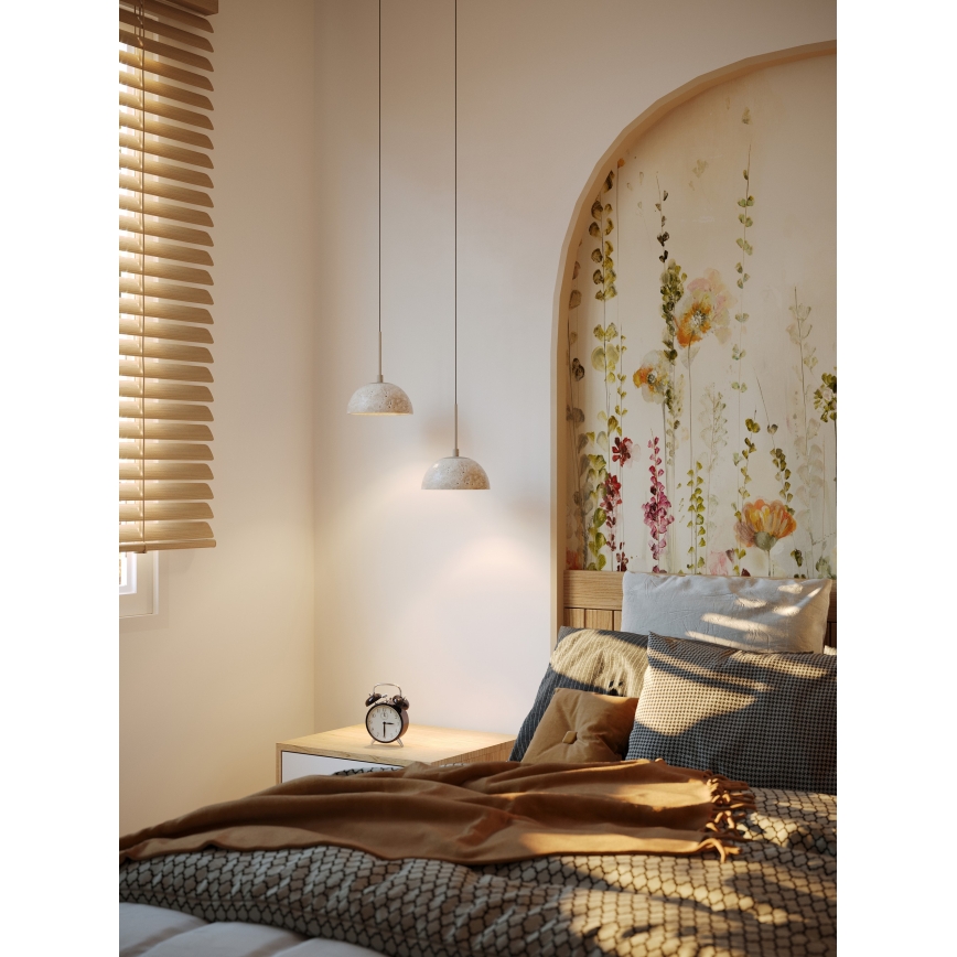 MAXLIGHT P0666 - Lampadario LED sospeso con cavo CUCCINA LED/57W/230V Ø 15 cm beige