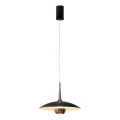 MAXLIGHT P0676 - Suspension LED sur câble MANUKA LED/12W/230V Ø 28 cm doré/noir