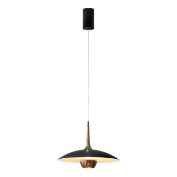 MAXLIGHT P0676 - Suspension LED sur câble MANUKA LED/12W/230V Ø 28 cm doré/noir