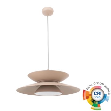 MAXLIGHT P0698 - LED-Pendelleuchte mit Seilaufhängung MAYUMI LED/12W/230V Ø 50 cm CRI 96 beige