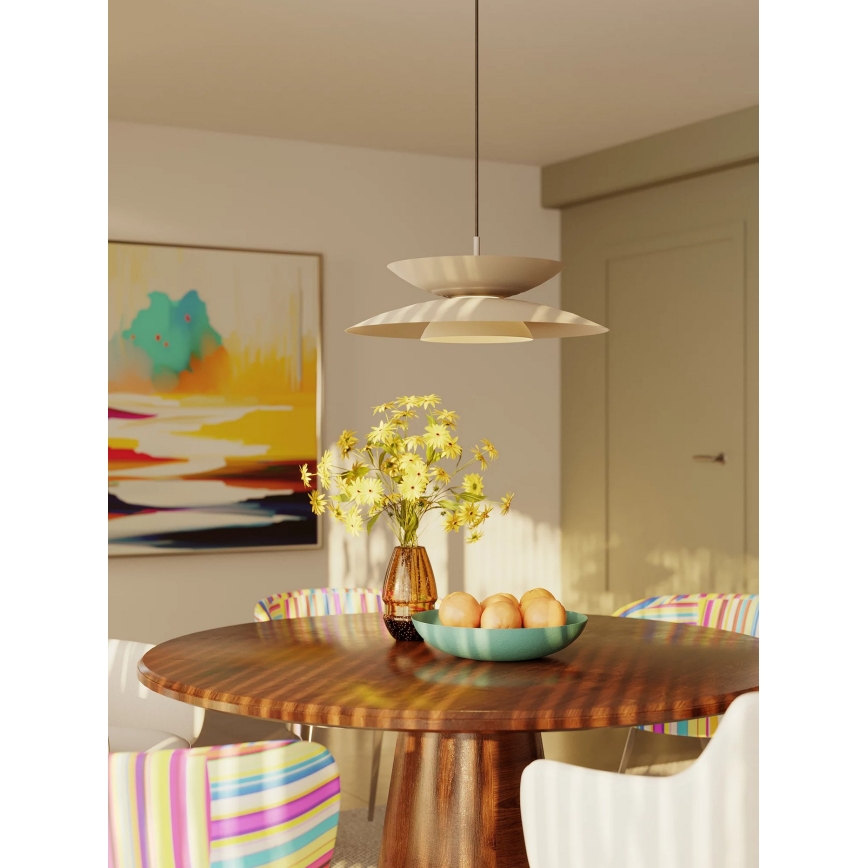 MAXLIGHT P0698 - suspension LED sur câble MAYUMI LED/12W/230V Ø 50 cm CRI 96 beige