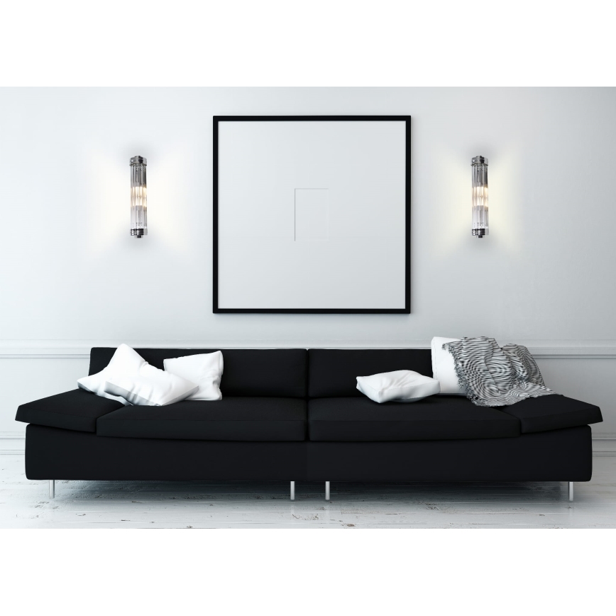 MAXLIGHT W0241 - Wandleuchte FLORENCE 2xE14/40W/230V glänzendes Chrom