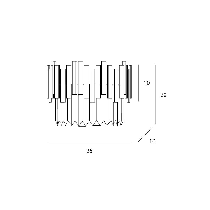 MAXLIGHT W0251 - Applique TREND 3xG9/40W/230V oro