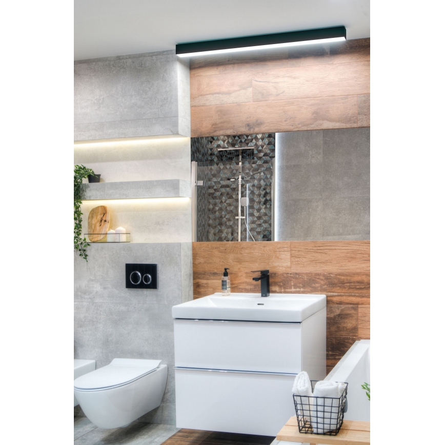 MAXLIGHT W0264 - Illuminazione specchio da bagno LED dimmerabile LINEAR LED/18W/230V 57 cm IP44 nero