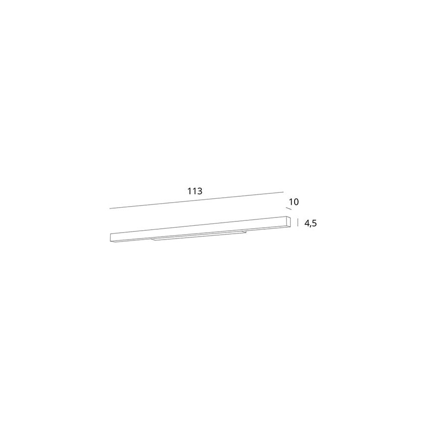 MAXLIGHT W0265 - Illuminazione specchio da bagno LED dimmerabile LINEAR LED/36W/230V 113,5 cm IP44 bianco