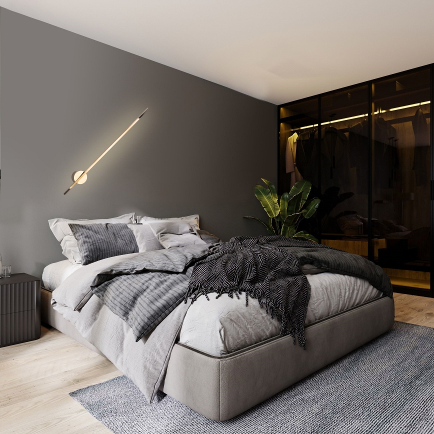 MAXLIGHT W0297 - Applique a LED da esterno RAGNO LED/8,4W/230V IP44 oro