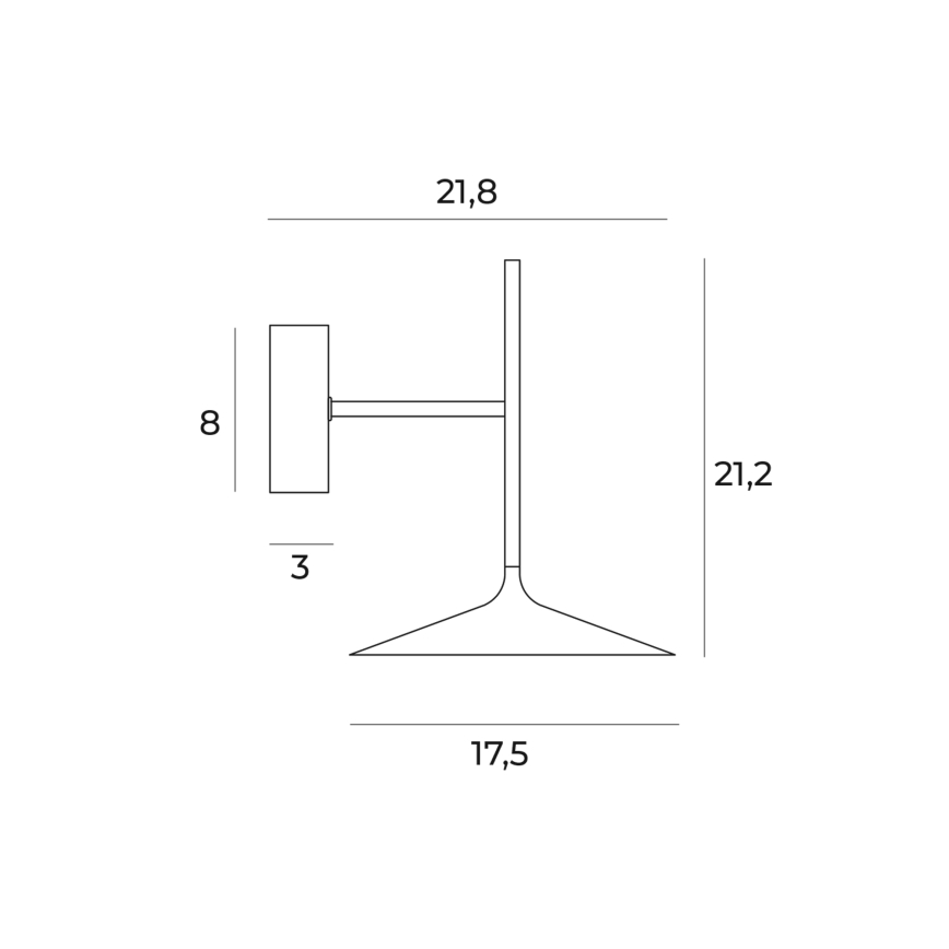 MAXLIGHT W0304 - Applique a LED HANA LED/6W/230V oro