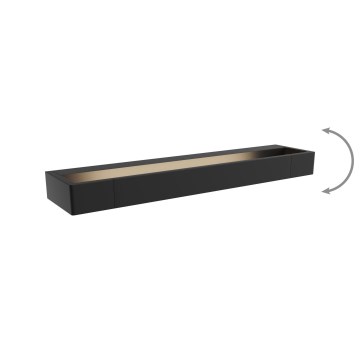 MAXLIGHT W0307 - Applique a LED da bagno FLINK LED/12W/230V 45 cm IP44 nero