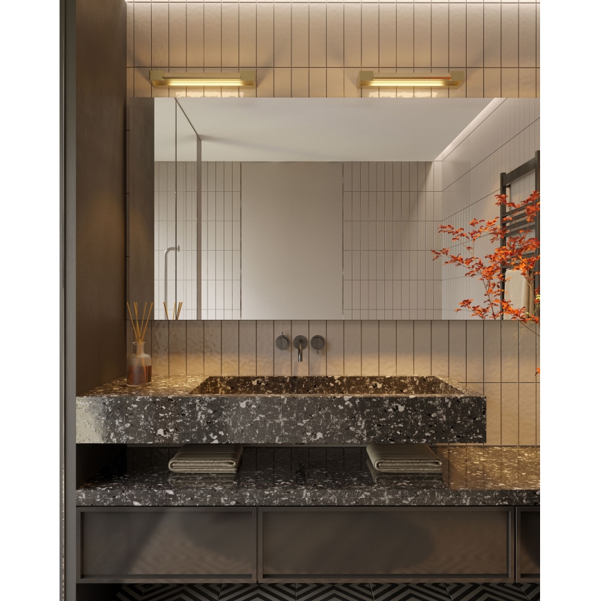 MAXLIGHT W0318 - Applique a LED da bagno FLINK LED/12W/230V 45 cm IP44 oro