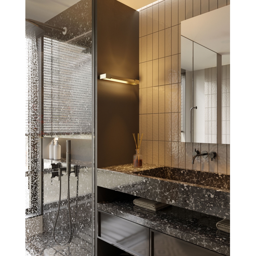 MAXLIGHT W0318 - Applique a LED da bagno FLINK LED/12W/230V 45 cm IP44 oro