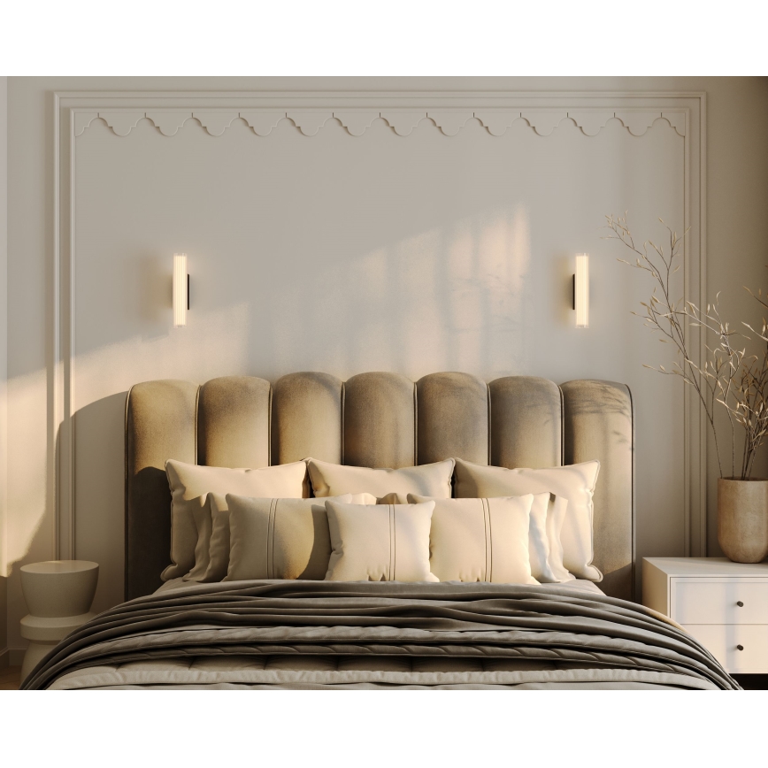 MAXLIGHT W0363 - LED-Wandleuchte für Badezimmer FAYETTE LED/6W/230V 31 cm IP44 schwarz