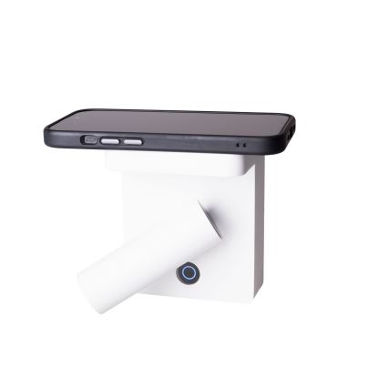MAXLIGHT W0373 - LED-Wandstrahler mit kabelloser Aufladung LOFER LED/7W/230V weiß